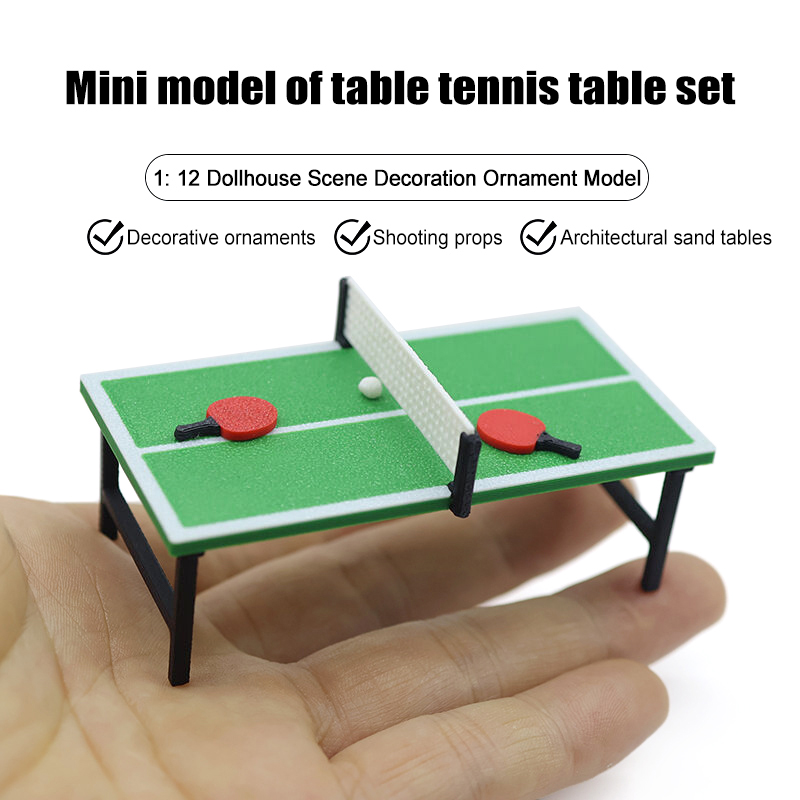 Table Tennis Information - 1/12 미니 인형의 집 스포츠 가구,
