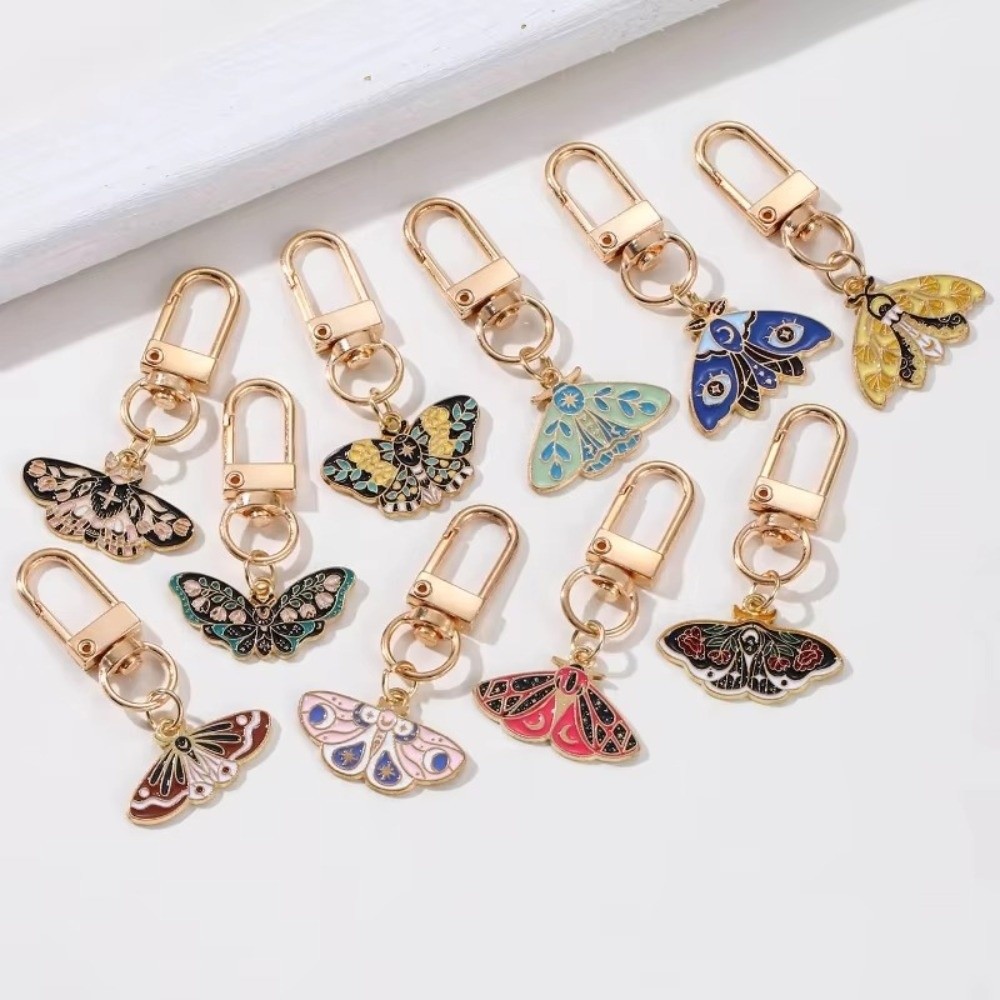 Butterfly Rubber Sheet - 사랑스러운 다채로운 나비 열쇠고리 에나멜 공예