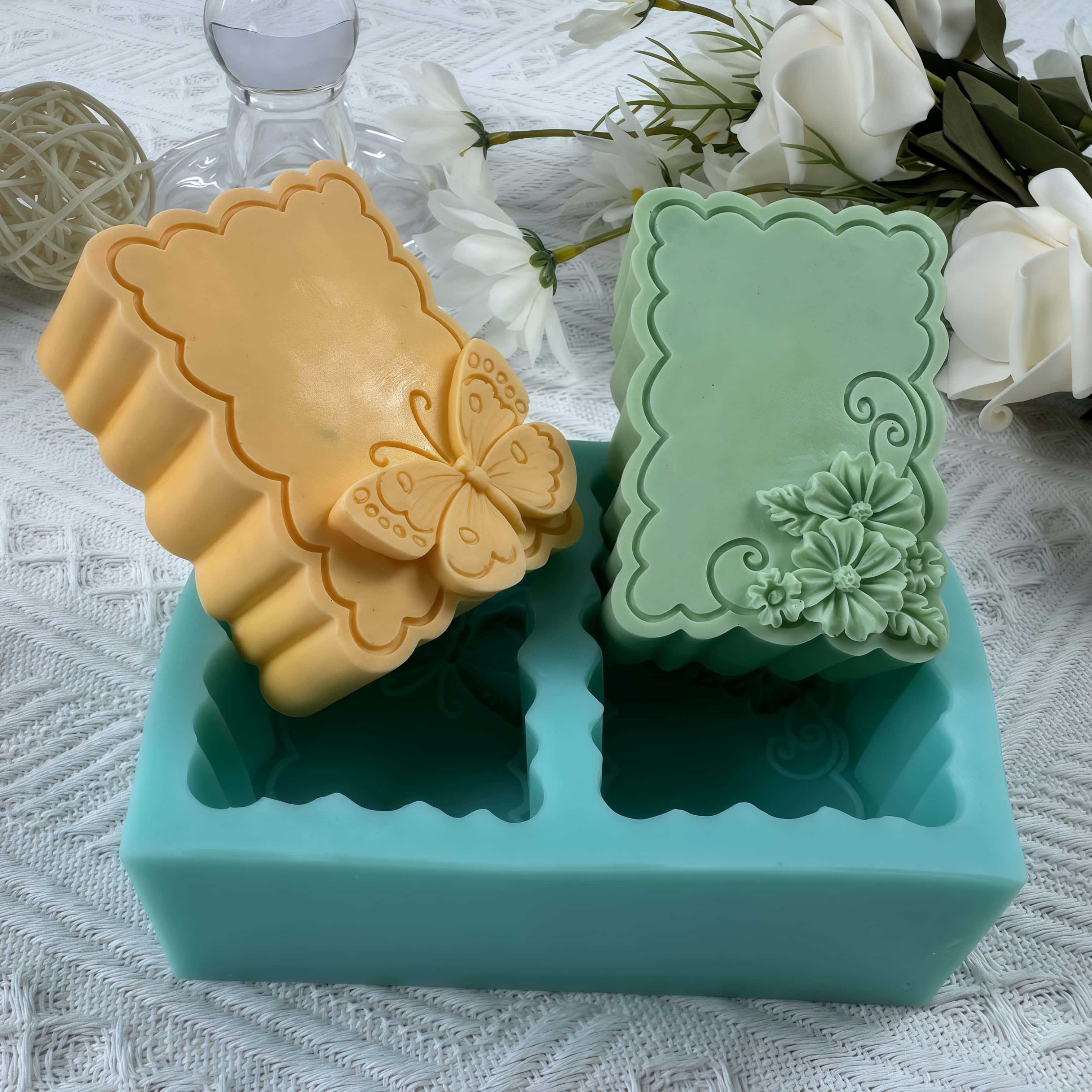 Butterfly Rubber Sheet - 나비 꽃 비누 몰드 DIY 실리콘