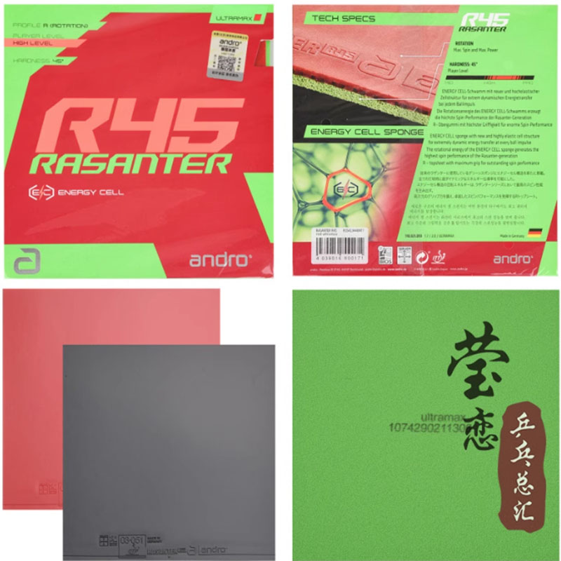 Table Tennis Bat - 안드로 라산테르 R45 47 50 C45