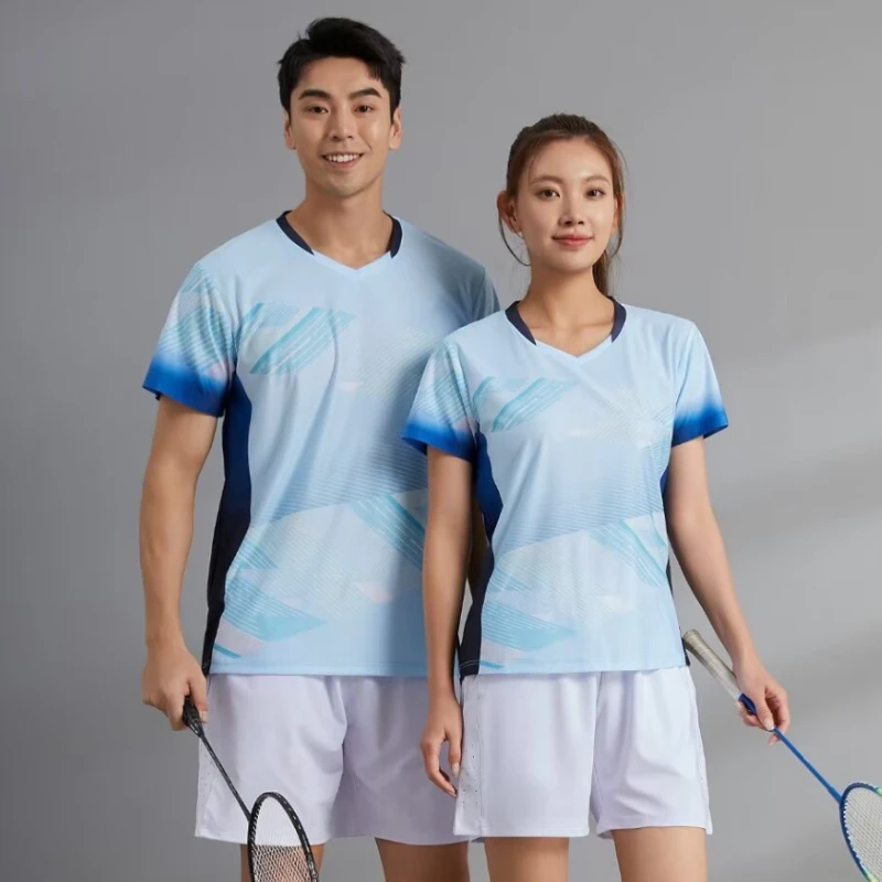 Table Tennis Jersey Design - 탁구 유니폼 남녀 공용 반팔 스포츠