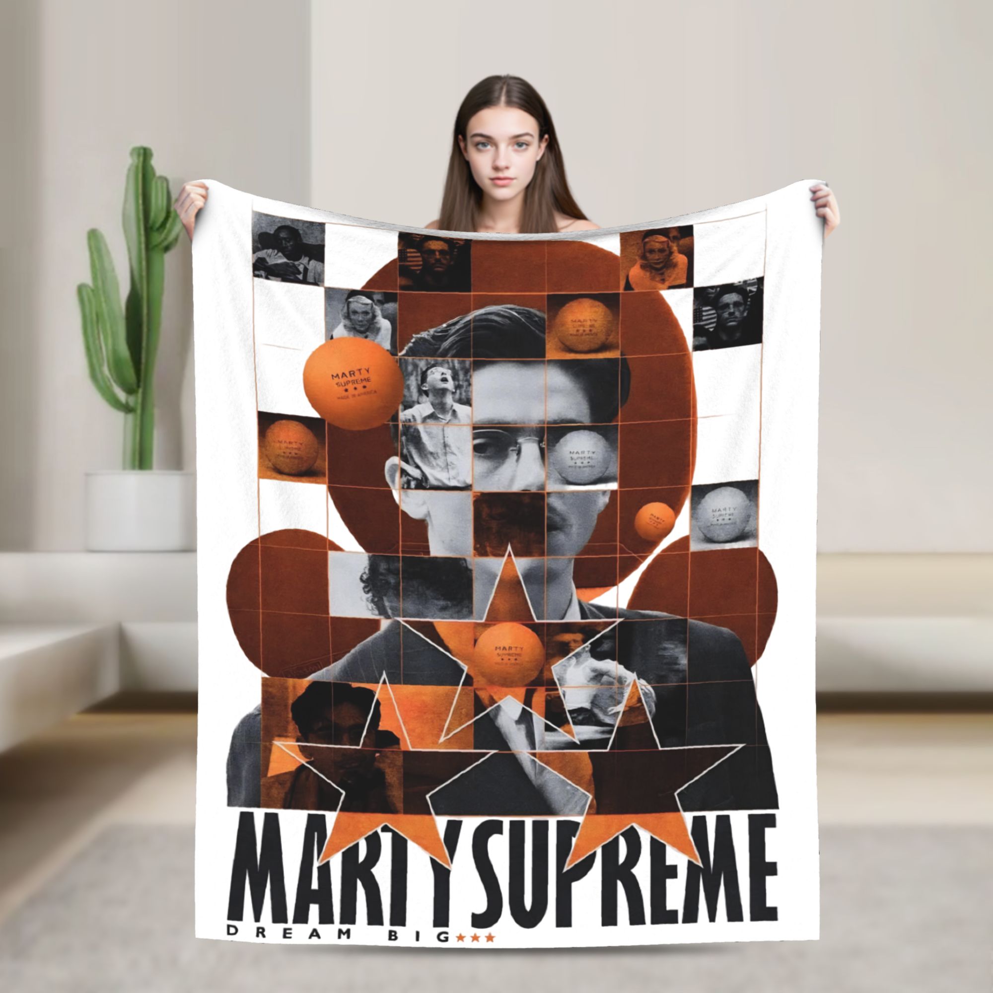 Table Tennis Marty Supreme - 마티 슈프림 탁구 담요 영화 플란넬