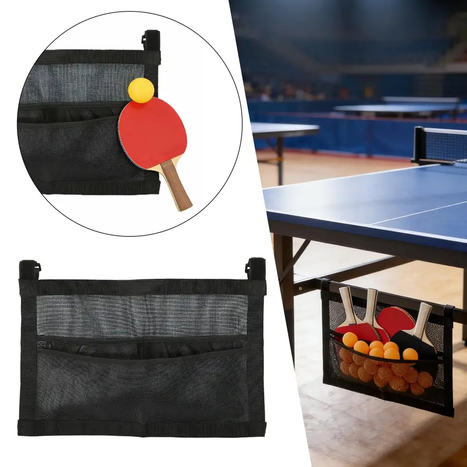 Table Tennis Zone - 새로운 메쉬 탁구공 홀더 대용량 가방