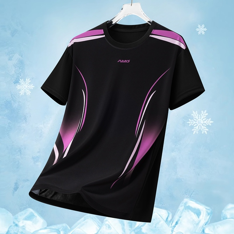 간단한 기하학 문자 그래픽 3D 인쇄 스포츠 T 셔츠  - Table Tennis Shorts 리뷰 및 가격