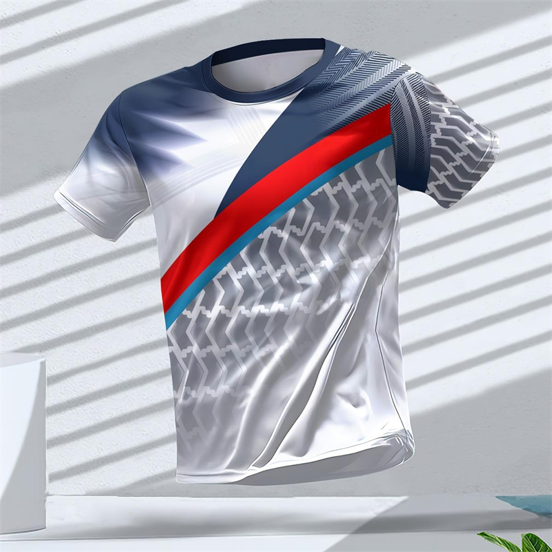기하학적 그래픽 3D 프린트 스포츠 티셔츠 여름 캐주얼 - Table Tennis Shorts 리뷰 및 가격