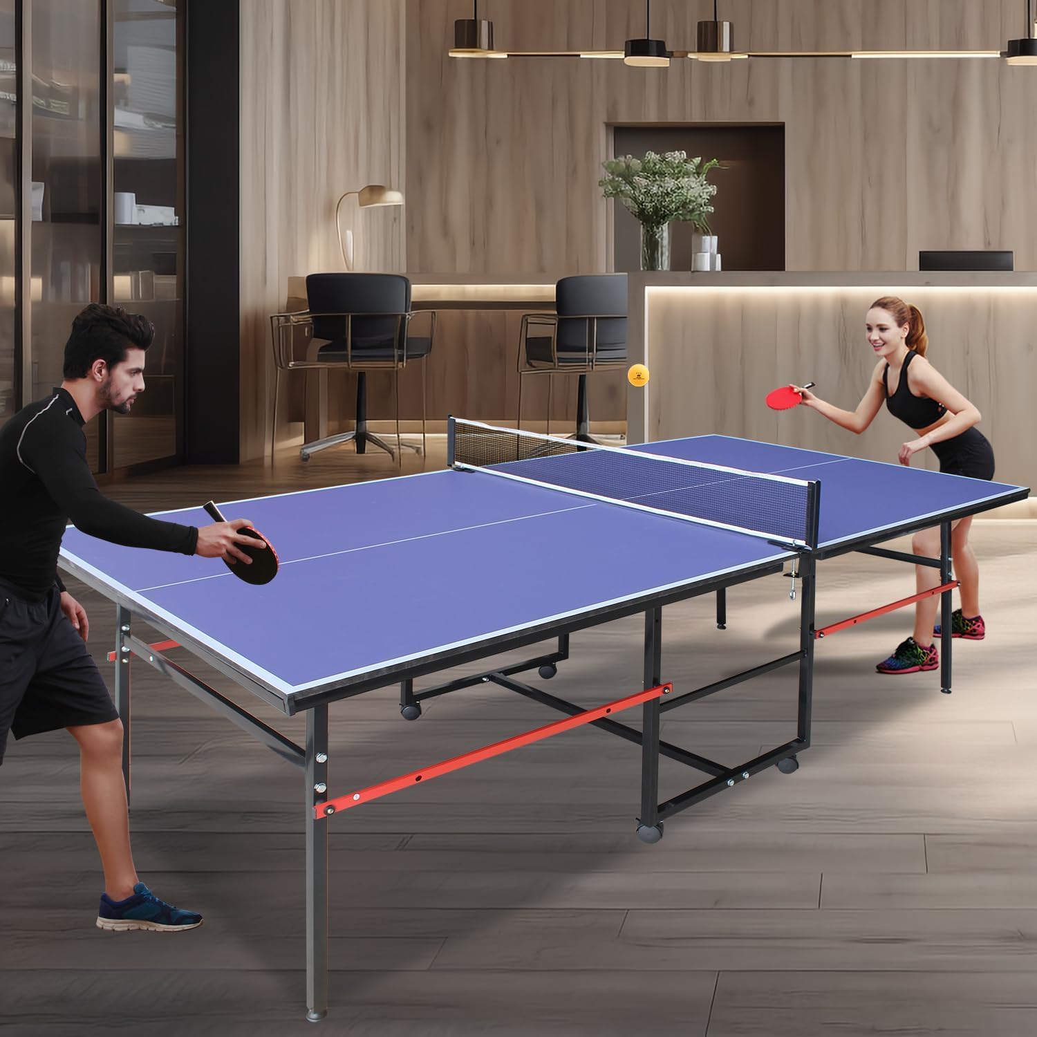 8피트 휴대용 탁구대, 성인 및 청소년을 위한 전문 게 - Table Tennis Player 리뷰 및 가격