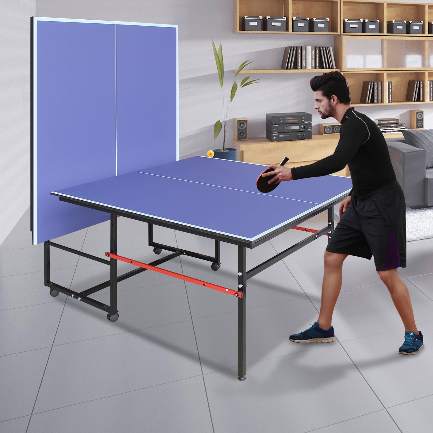8피트 휴대용 탁구대, 성인 및 청소년을 위한 전문 게 - Table Tennis Player 리뷰 및 가격