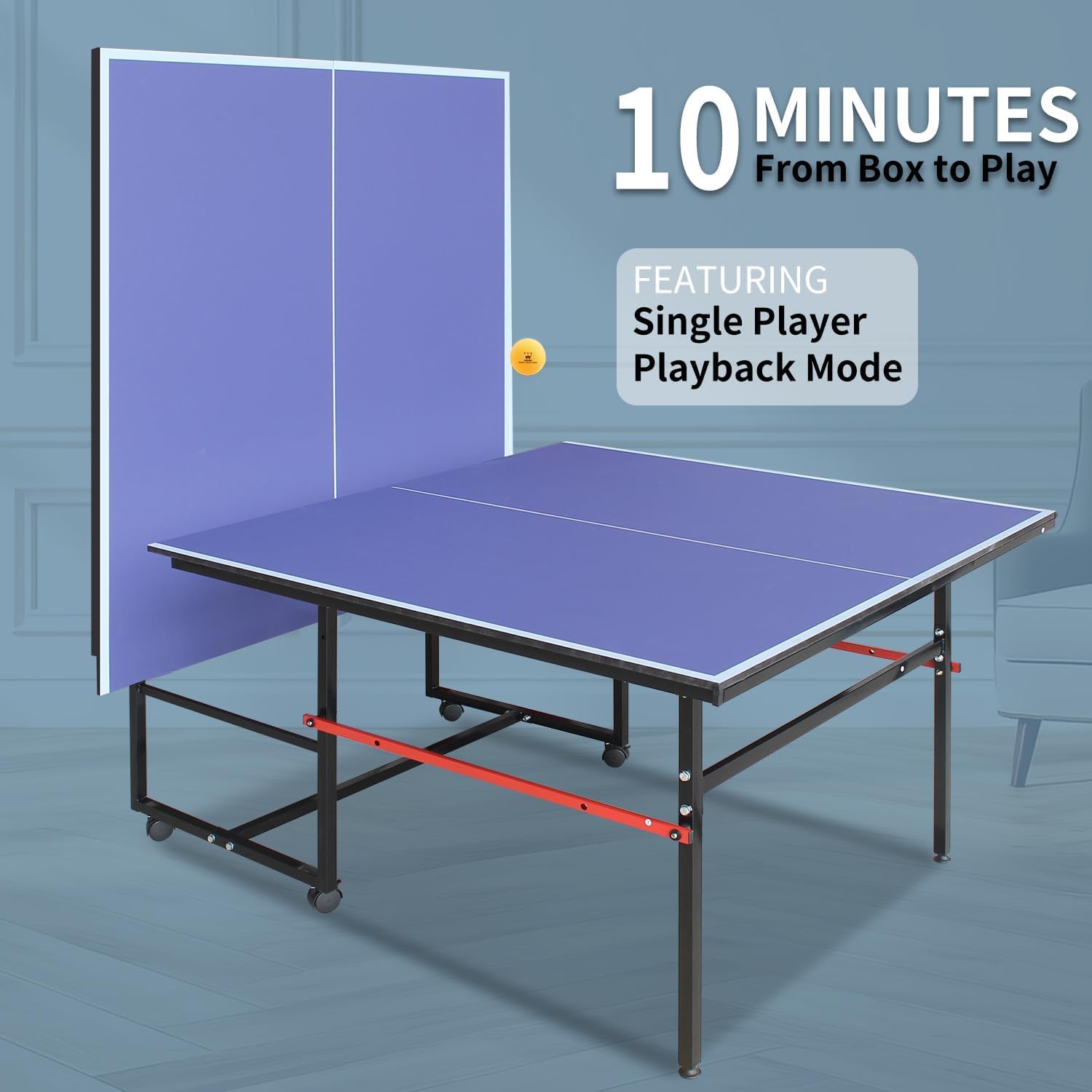 8피트 휴대용 탁구대, 성인 및 청소년을 위한 전문 게 - Table Tennis Player 리뷰 및 가격