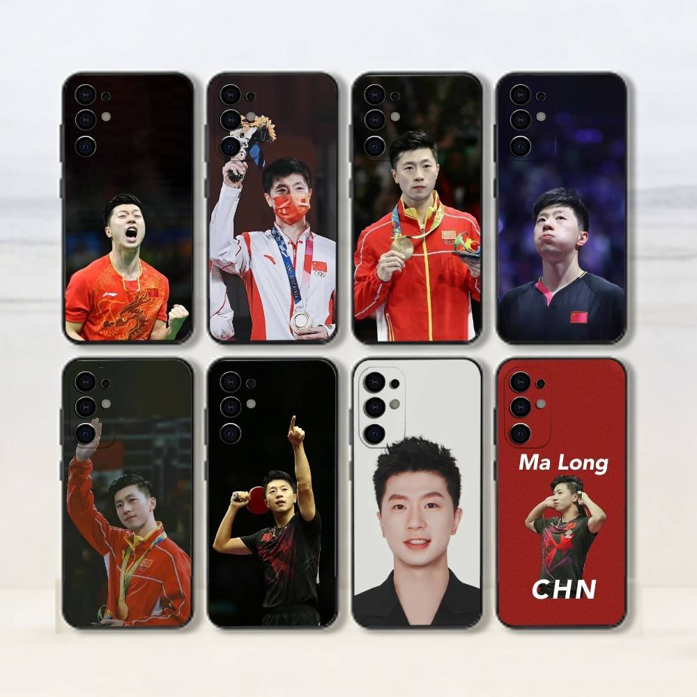 M-Ma Long-탁구 선수 휴대폰 케이스 블랙 실리콘 - Table Tennis Quotes 리뷰 및 가격