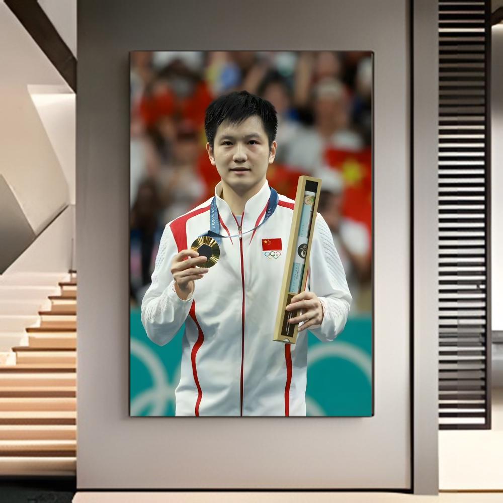 탁구 팬 젠동 포스터 미국 영화 벽화 홈 어린이 방 벽 - Table Tennis Zhendong 리뷰 및 가격