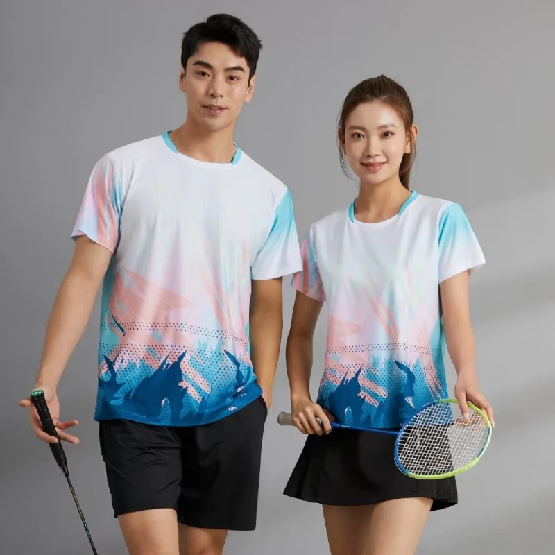 탁구 유니폼 남녀 공용 반팔 스포츠 티셔츠 3D 프린트 - Table Tennis Jersey Design 리뷰 및 가격