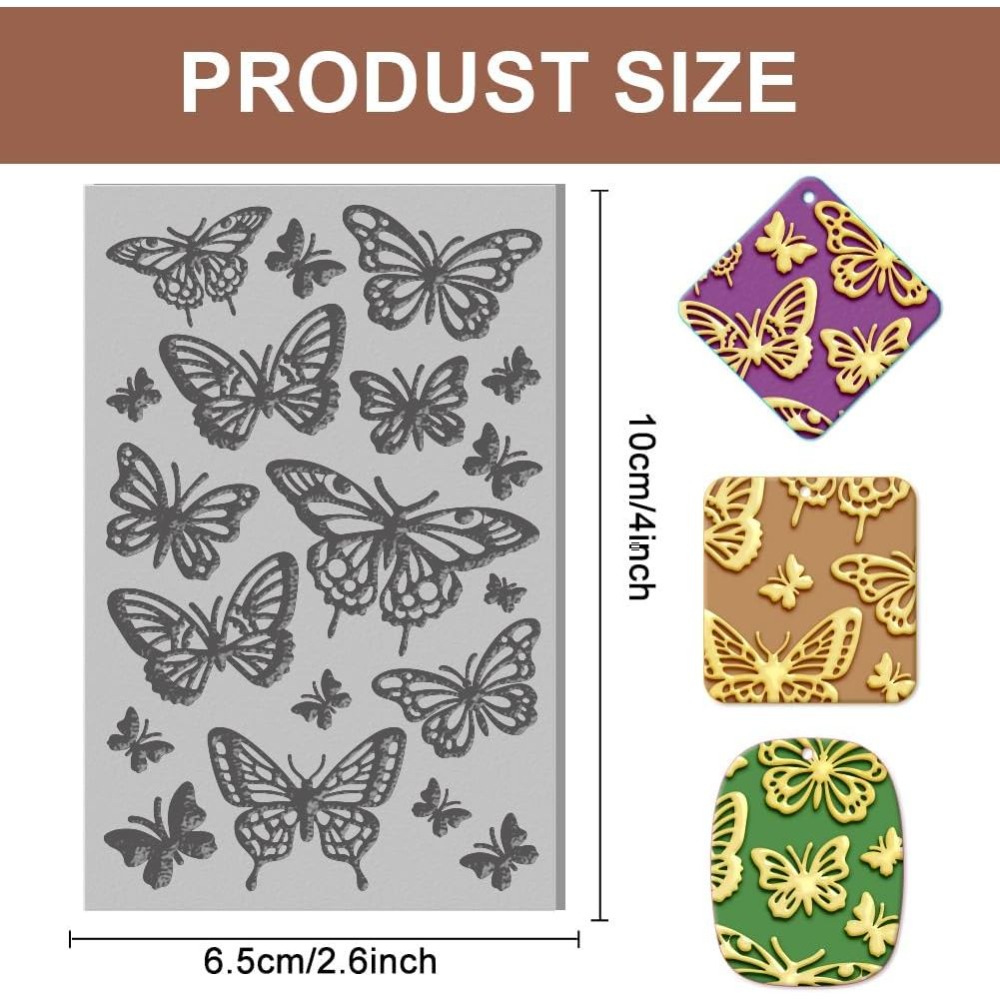 나비 폴리머 클레이 텍스처 시트 고무 클레이 텍스처 매 - Butterfly Rubber Sheet 리뷰 및 가격