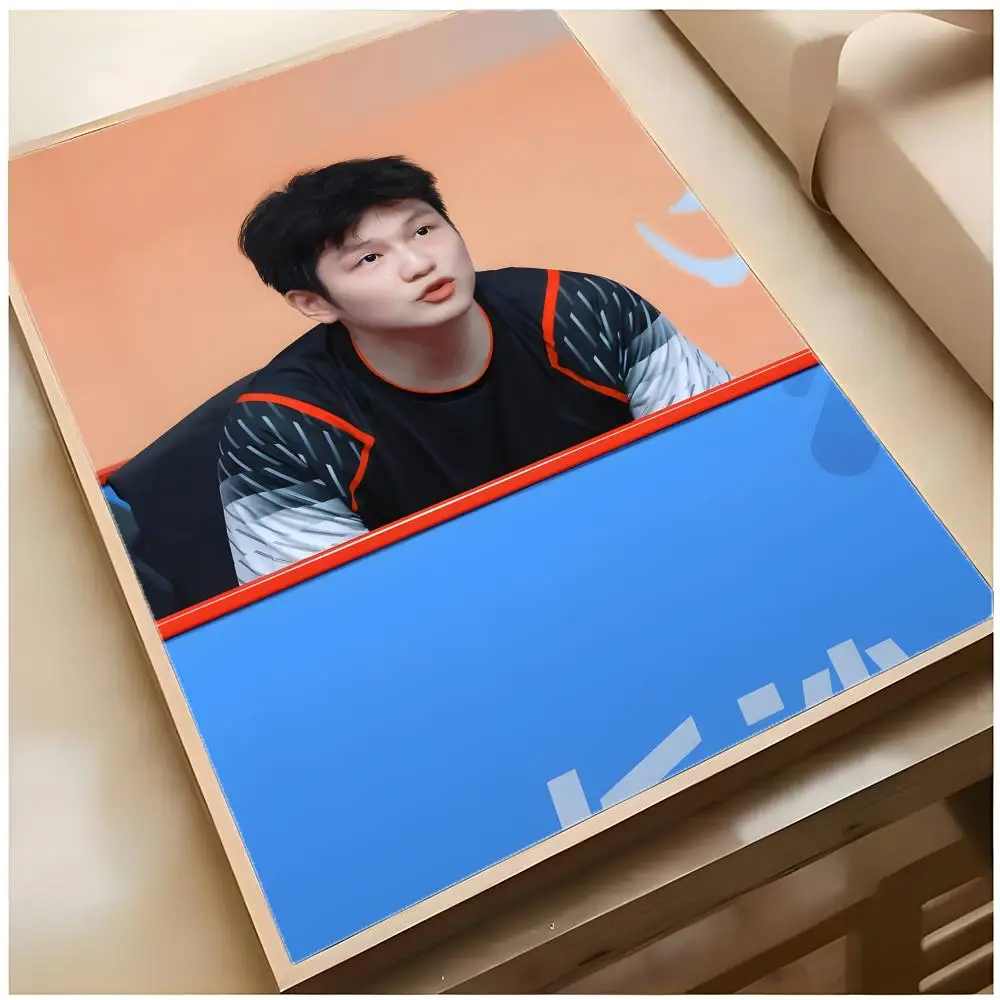 탁구 선수 스포츠 스타 팬 젠동 포스터 최고급 실내 바 - Table Tennis Zhendong 리뷰 및 가격