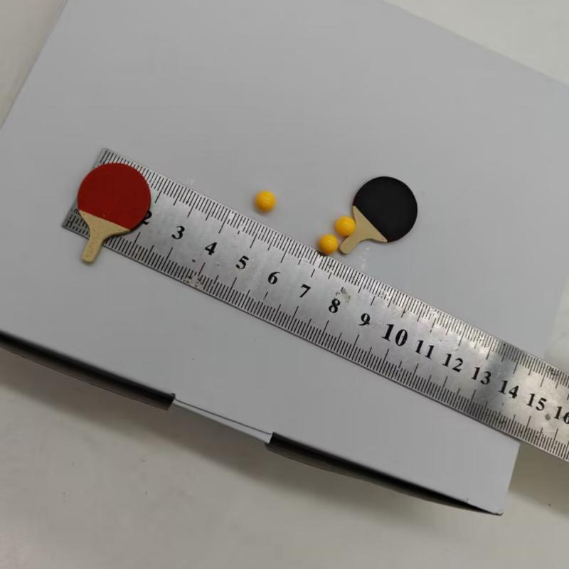 1세트 인형의 집 미니어처 탁구공 모델(라켓 2개 +  - Table Tennis Information 리뷰 및 가격