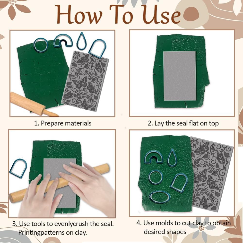 스탬프 조각 기계용 레이저 가공 가능 고무 4장 DIY - Butterfly Rubber Sheet 리뷰 및 가격